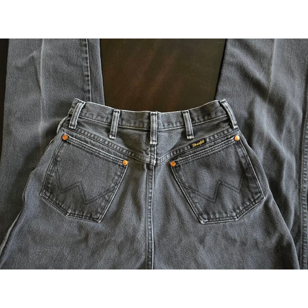 Women's Vintage 90s Grunge Wrangler Gray Wash Loose Straight Leg Jeans Size 28 - Picture 3 of 8